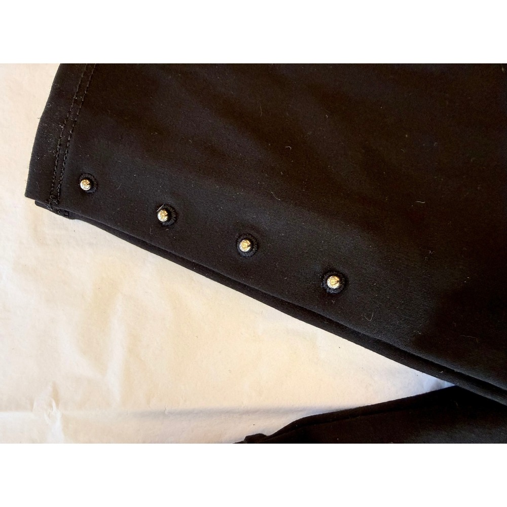 White House Black Market The Legging Women S Black Good Rhinestone Studded Ankle - Picture 8 of 8